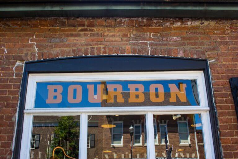 Kentucky bourbon trail bourbon sign