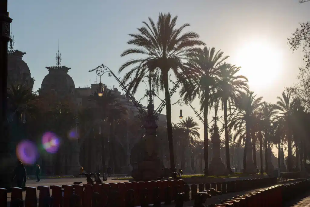 Barcelona Spain calle in January
